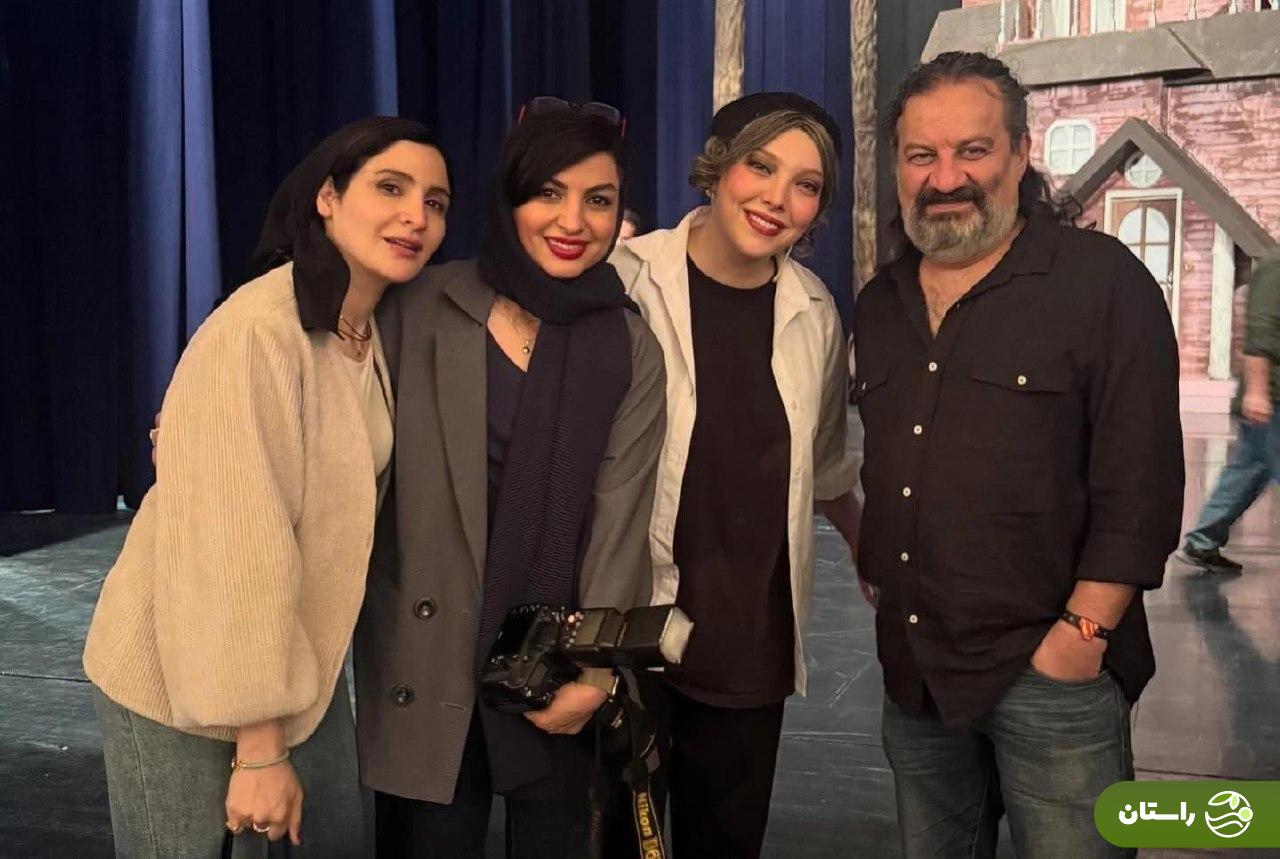 عکس |‌ نگار جواهریان، صدف اسپهبدی و نورا هاشمی پشت صحنه نمایش کورالاین