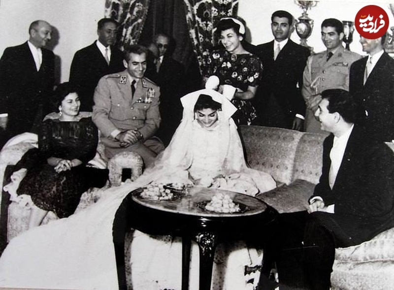 عکس‌ | تونل تاریخ؛ مراسم عروسی «شهناز» دختر فوزیه با حضور ثریا اسفندیاری