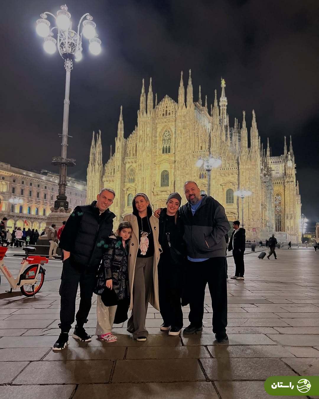 تصاویر | سفر خانوادگی نرگس محمدی و فریبا نادری به ایتالیا