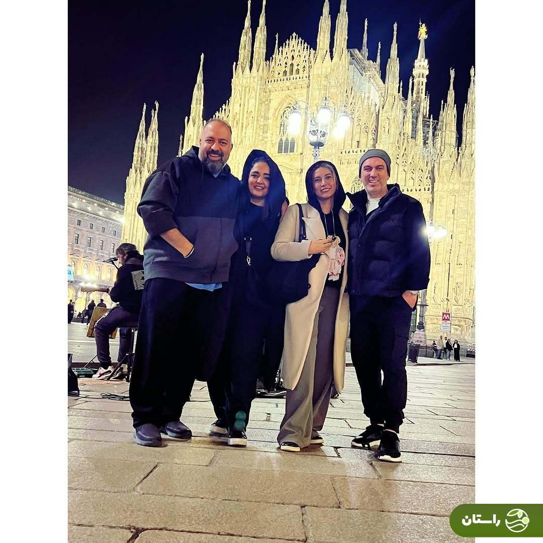 تصاویر | سفر خانوادگی نرگس محمدی و فریبا نادری به ایتالیا