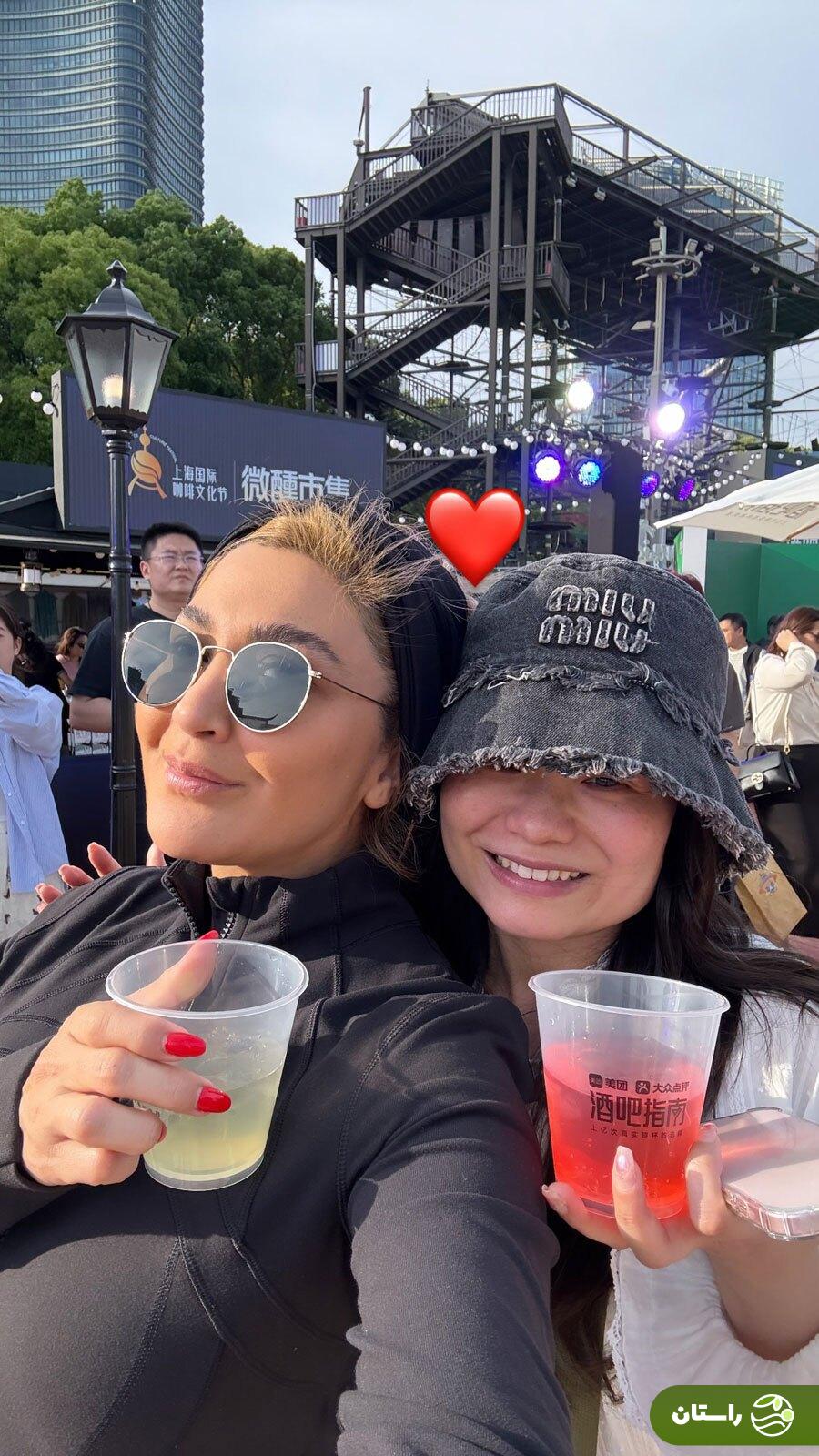 عکس | استایل مریم معصومی در خیابانهای چین