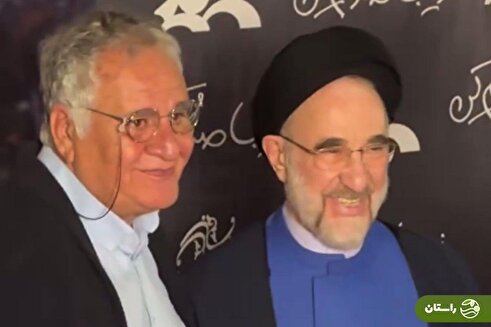 ویدئو | سیدمحمد خاتمی در فرش قرمز افتتاحیه فیلم «زیبا صدایم کن»