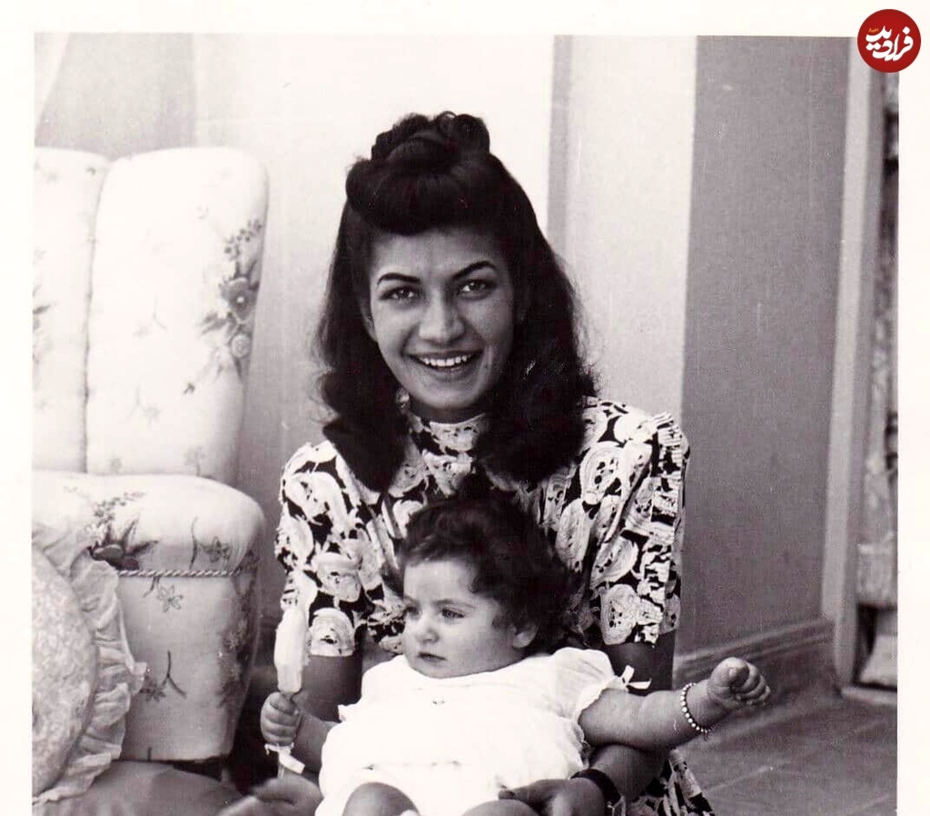 عکس؛ تونل زمان؛ «شهناز پهلوی در زمان نوزادی و در آغوش اشرف پهلوی»؛ سال ۱۳۲۰