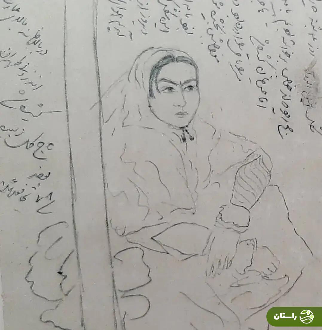 عکس | نقاشی زیبا از دختر ناصرالدین شاه توسط پدرش عکس | نقاشی زیبا از دختر ناصرالدین شاه توسط پدرش
