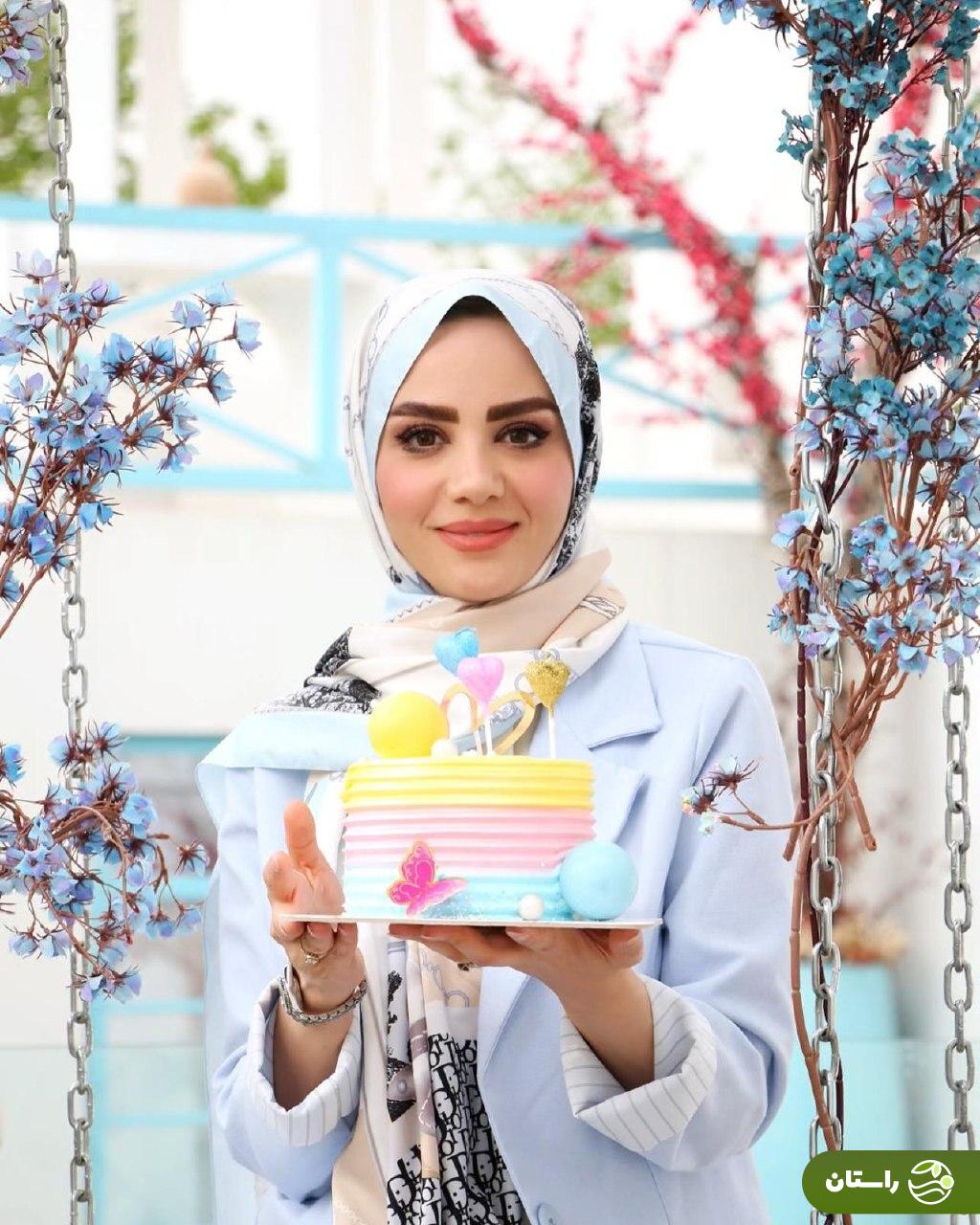 جشن تولد ۳۶ سالگی مبینا نصیری مجری تلویزیون با حضور همسرش