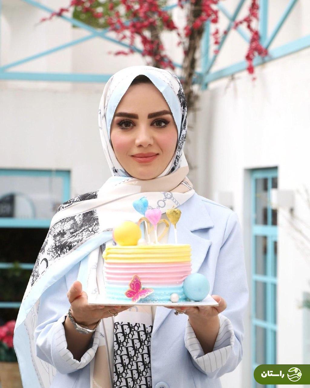 جشن تولد ۳۶ سالگی مبینا نصیری مجری تلویزیون با حضور همسرش