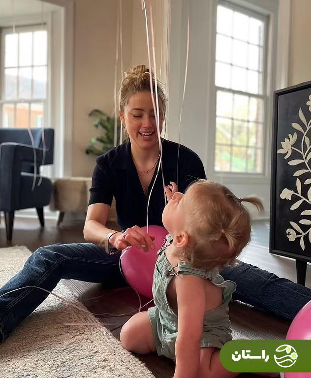 تصاویر | امبر هرد صاحب دو فرزند دوقلو شد امبر هرد