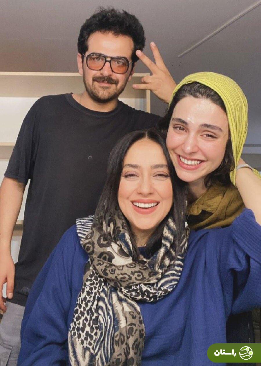 تصاویر دیدنی بهاره کیان افشار با لاله مرزبان و میرسعید مولویان پس از پایان سریال آبان