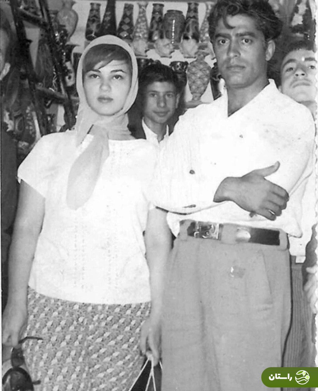 عکس | تونل زمان؛ محمدعلی فردین و سهیلا بکیاسا در پشت‌صحنه‌ی فیلم «خوشگل‌خوشگلا»؛ سال ۱۳۴۴