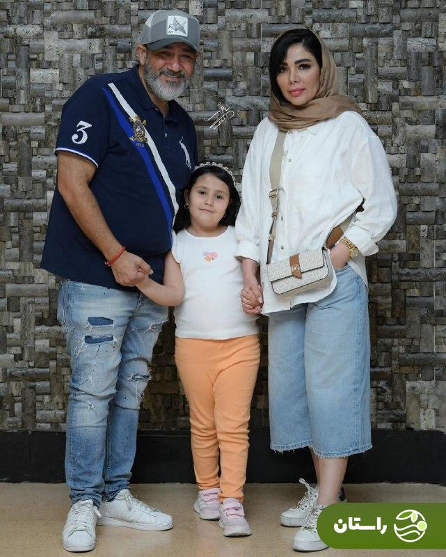 عکس | مهران غفوریان، همسر و دخترش