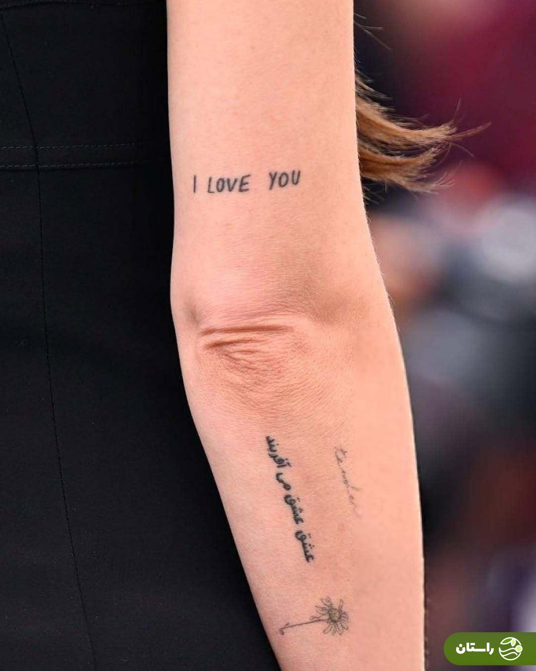 تتوی فارسیِ داکوتا جانسون بازیگر سرشناس هالیوود در کن خبرساز شد + عکس تتوی فارسیِ داکوتا جانسون بازیگر سرشناس هالیوود در کن خبرساز شد + عکس