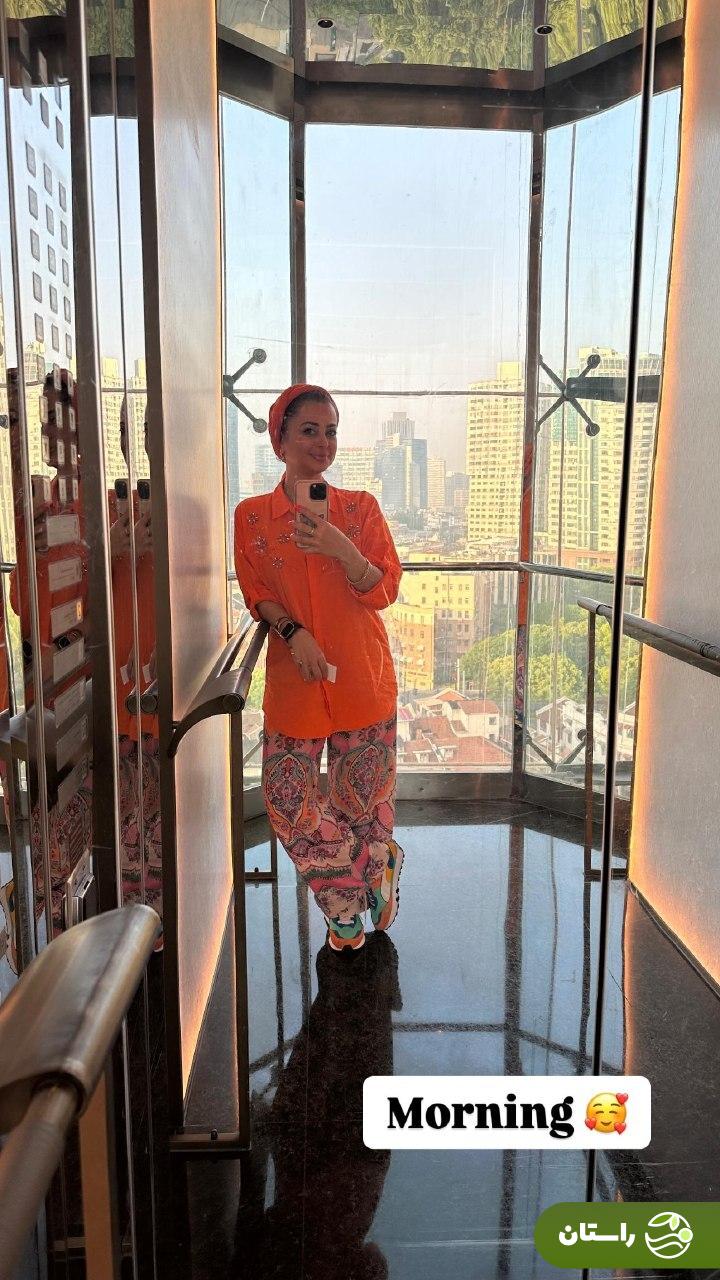 عکس‌های نفیسه روشن در شانگهای چین