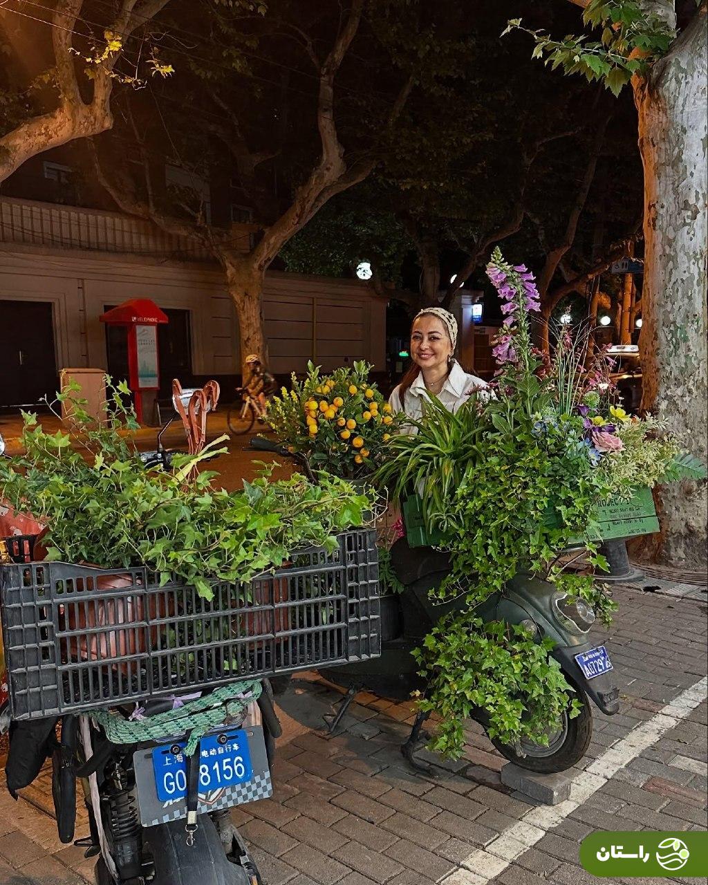 عکس‌های نفیسه روشن در شانگهای چین