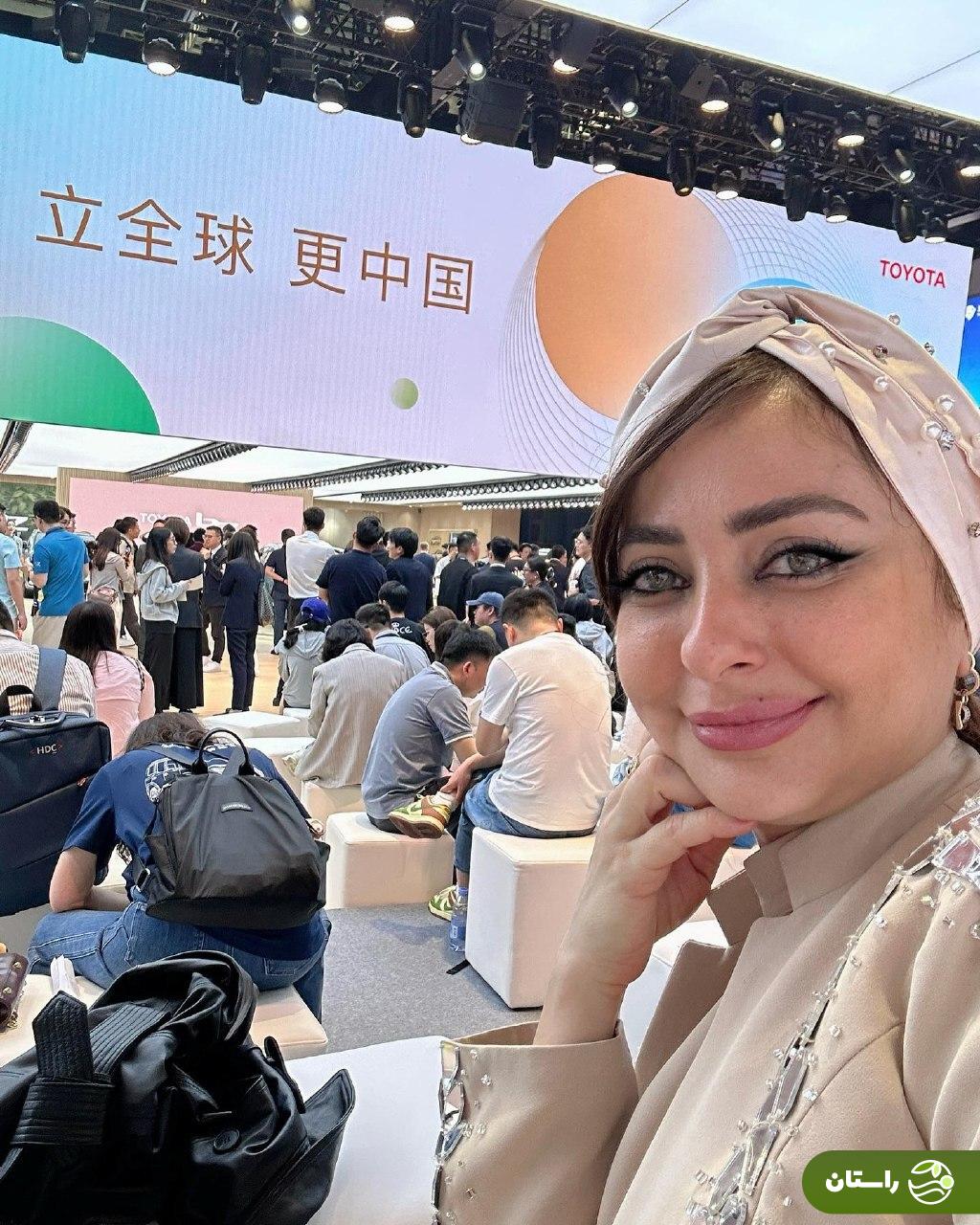 عکس‌های نفیسه روشن در شانگهای چین