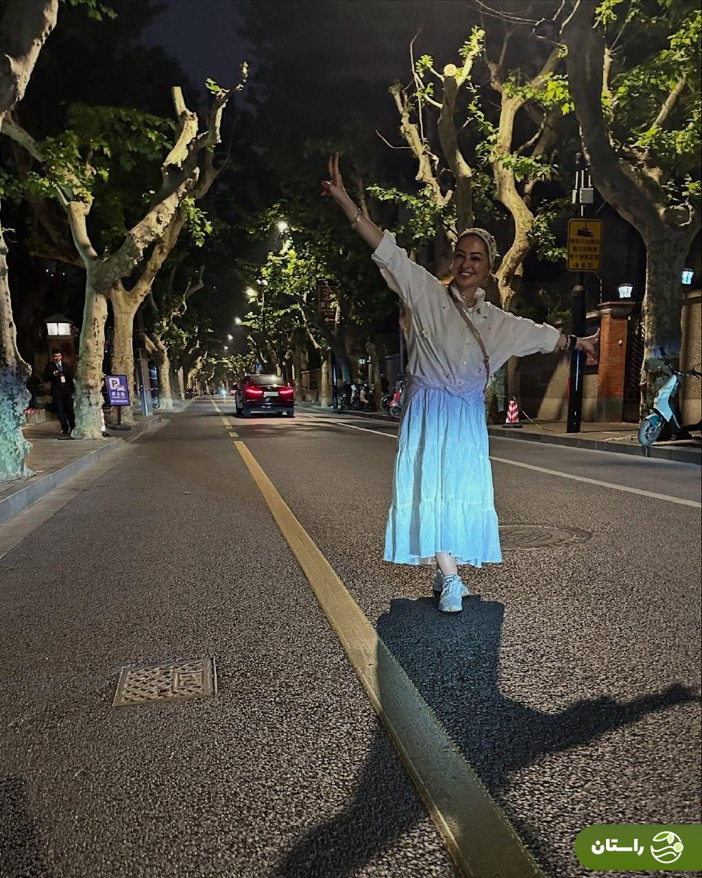 عکس‌های نفیسه روشن در شانگهای چین