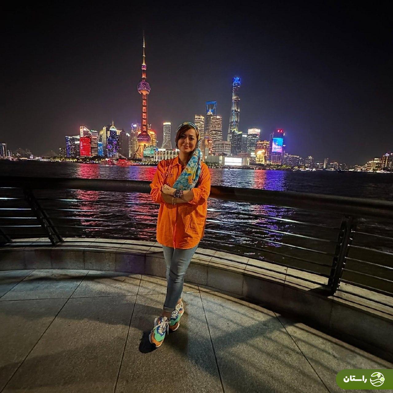 عکس‌های نفیسه روشن در شانگهای چین