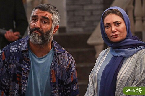 عکس | پژمان جمشید و نگار فروزنده در اتاق گریم فیلم دایناسور