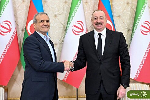 ویدئو | شعرخوانی پزشکیان به زبان ترکی در حضور الهام علی‌اف