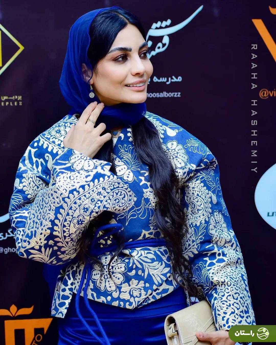 تصاویر | استایل خاص و متفاوت صحرا اسداللهی در اکران فیلم پاکول