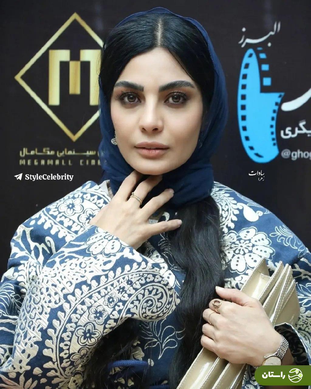 تصاویر | استایل خاص و متفاوت صحرا اسداللهی در اکران فیلم پاکول