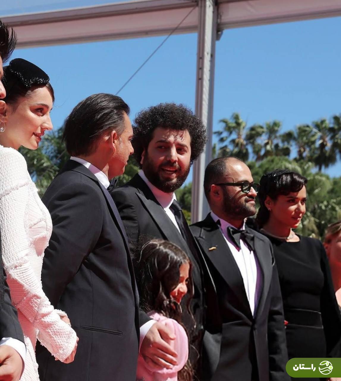 تصاویر | استایل پریناز ایزدیار و پیمان معادی در فرش قرمز «بچه مردم» در جشنواره کن ۲۰۲۵