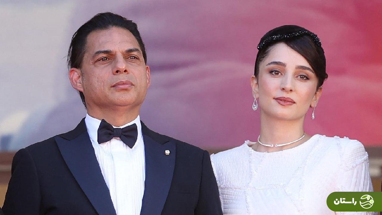 تصاویر | استایل پریناز ایزدیار و پیمان معادی در فرش قرمز «زن و بچه» در جشنواره کن ۲۰۲۵