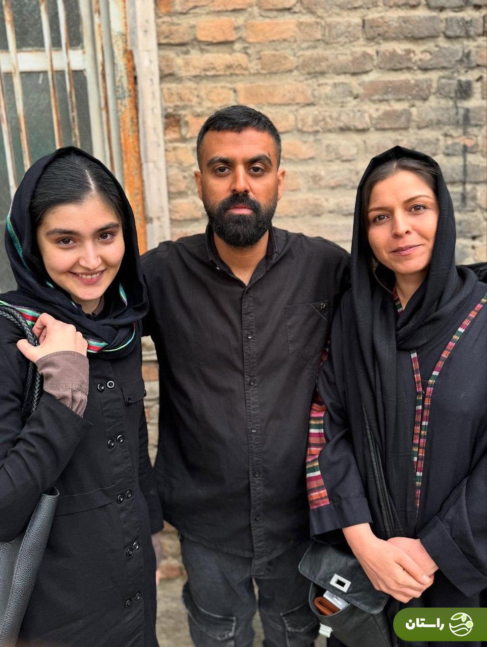 تصاویر دیدنی از پشت صحنه سریال وحشی؛ داوود (جواد عزتی)، رها (نگار جواهریان) و شکوفه (زهرا مددی)