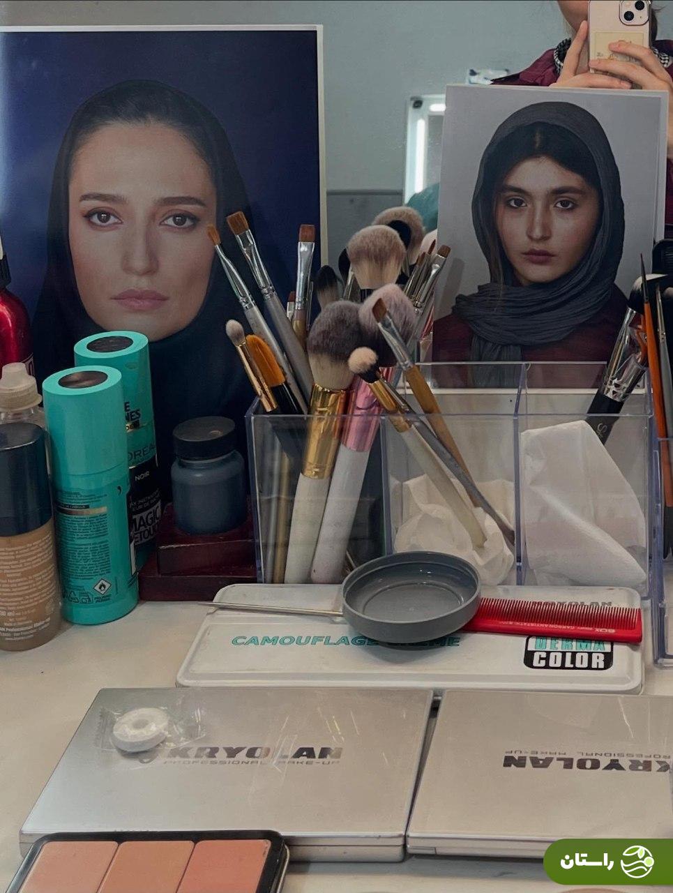 تصاویر دیدنی از پشت صحنه سریال وحشی؛ داوود (جواد عزتی)، رها (نگار جواهریان) و شکوفه (زهرا مددی)