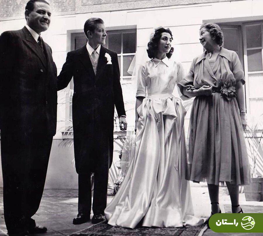 عکس | تونل زمان؛ فاطمه پهلوی خواهر محمدرضا شاه و ازدواج جنجالی‌اش با روزنامه‌نگار آمریکایی در سال  ۱۳۲۷