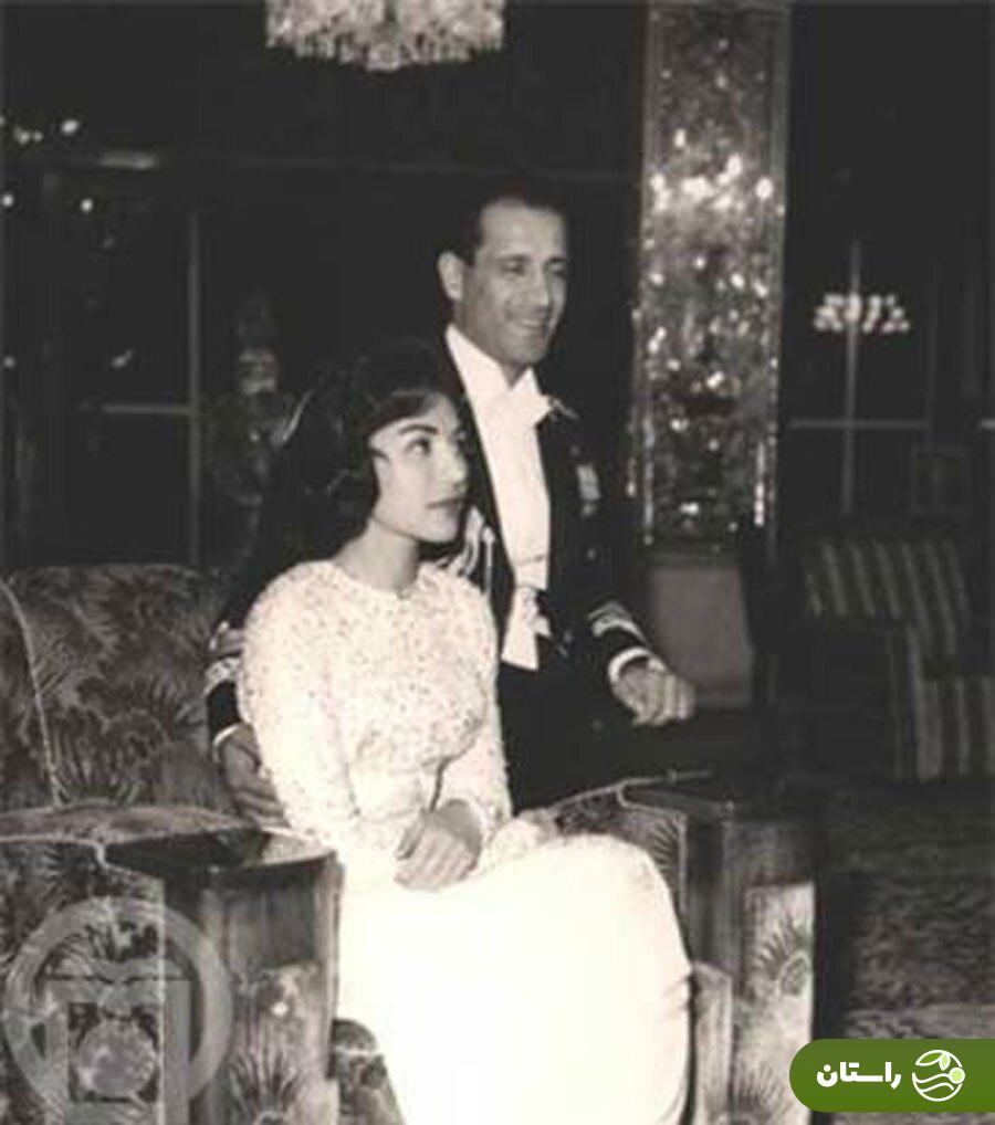 عکس | تونل زمان؛ فاطمه پهلوی خواهر محمدرضا شاه و ازدواج جنجالی‌اش با روزنامه‌نگار آمریکایی در سال  ۱۳۲۷