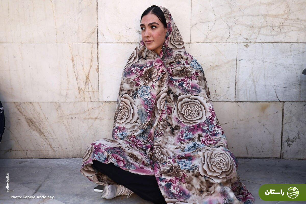تصاویر | حضور بازیکنان تیم ملی والیبال زنان در امام‌زاده صالح