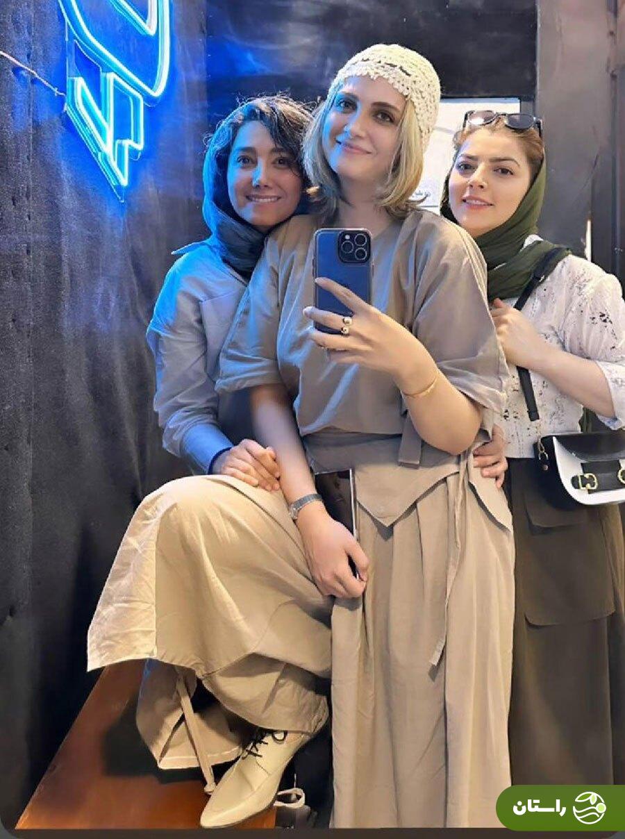 عکس | سلفی  الناز ملک، سیما زخم کاری با دوستانش