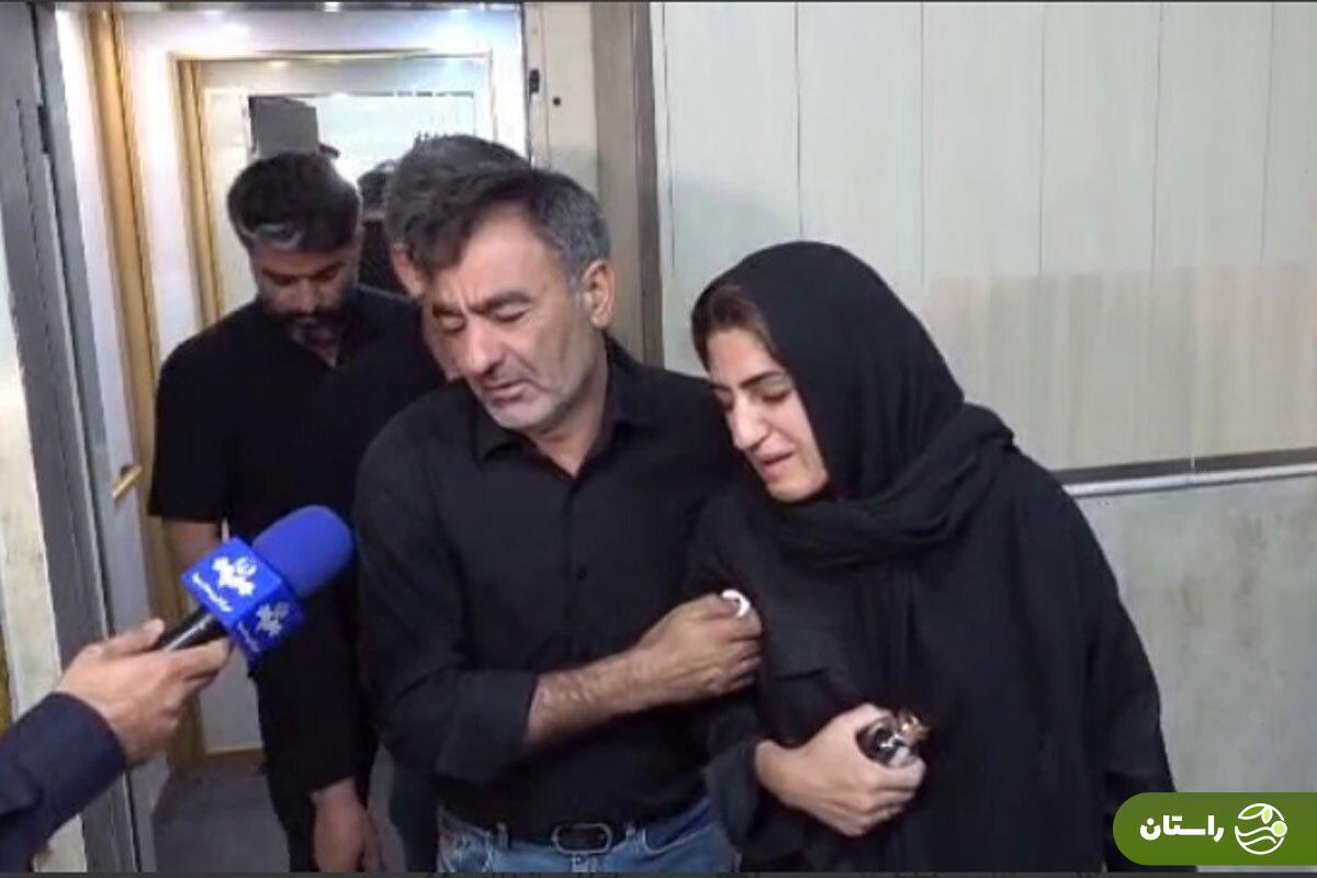 ویدئو | حضور خانواده مرحومه الهه حسیننژاد در پلیس آگاهی