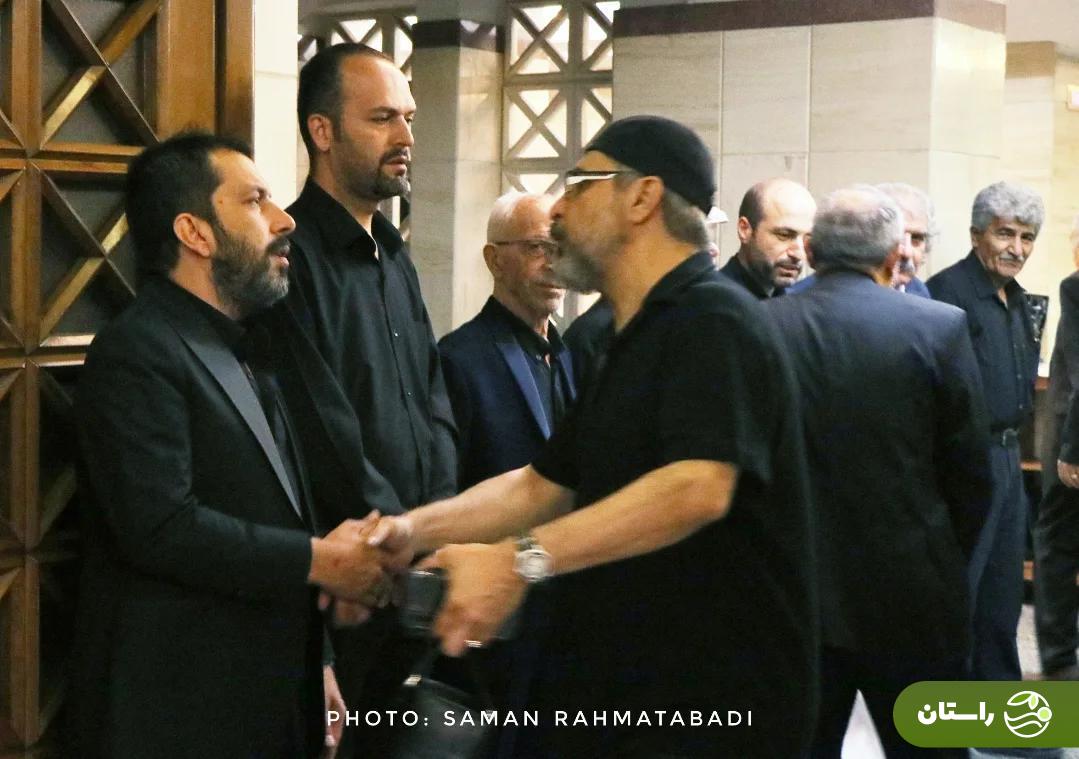تصاویر | بازیگران سینما و تلویزیون در مراسم ختم پدر عباس جمشیدی‌فر