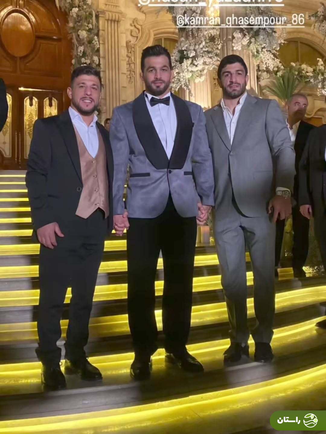 تصاویر | جشن عروسی حسن یزدانی با حضور علیرضا دبیر و قهرمانان کشتی