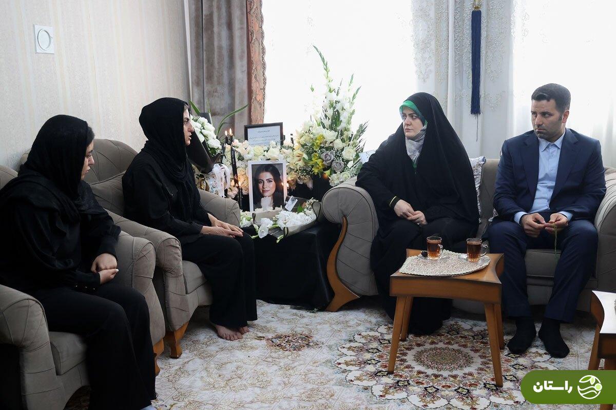 تصاویر | دیدار زهرا پزشکیان با خانواده الهه حسین‌نژاد