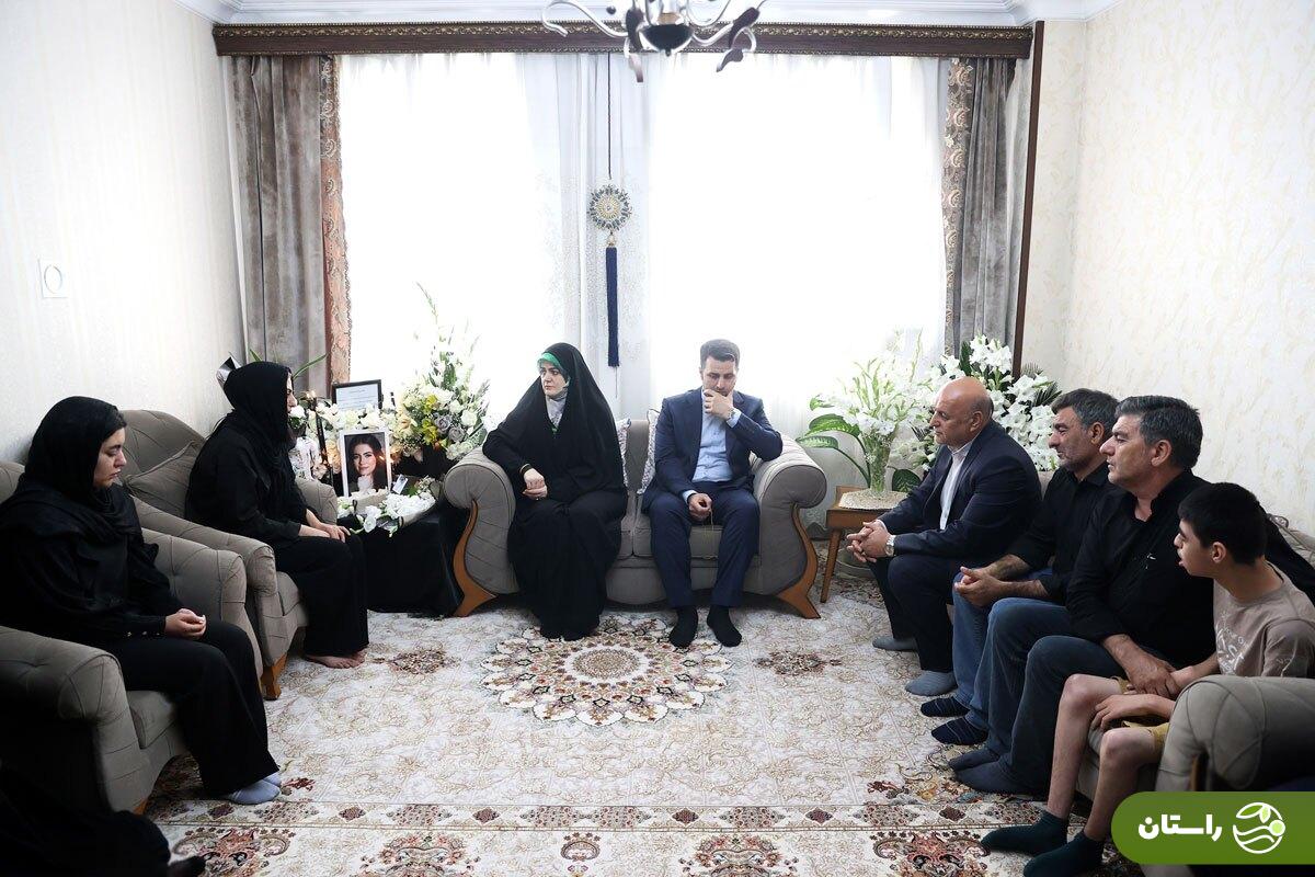 تصاویر | دیدار زهرا پزشکیان با خانواده الهه حسین‌نژاد
