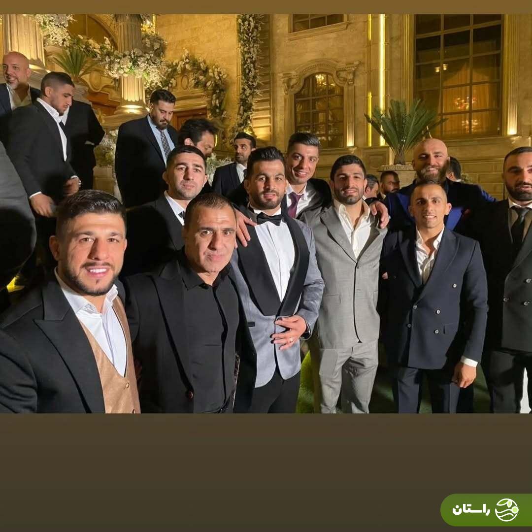 تصاویر | جشن عروسی حسن یزدانی با حضور علیرضا دبیر و قهرمانان کشتی