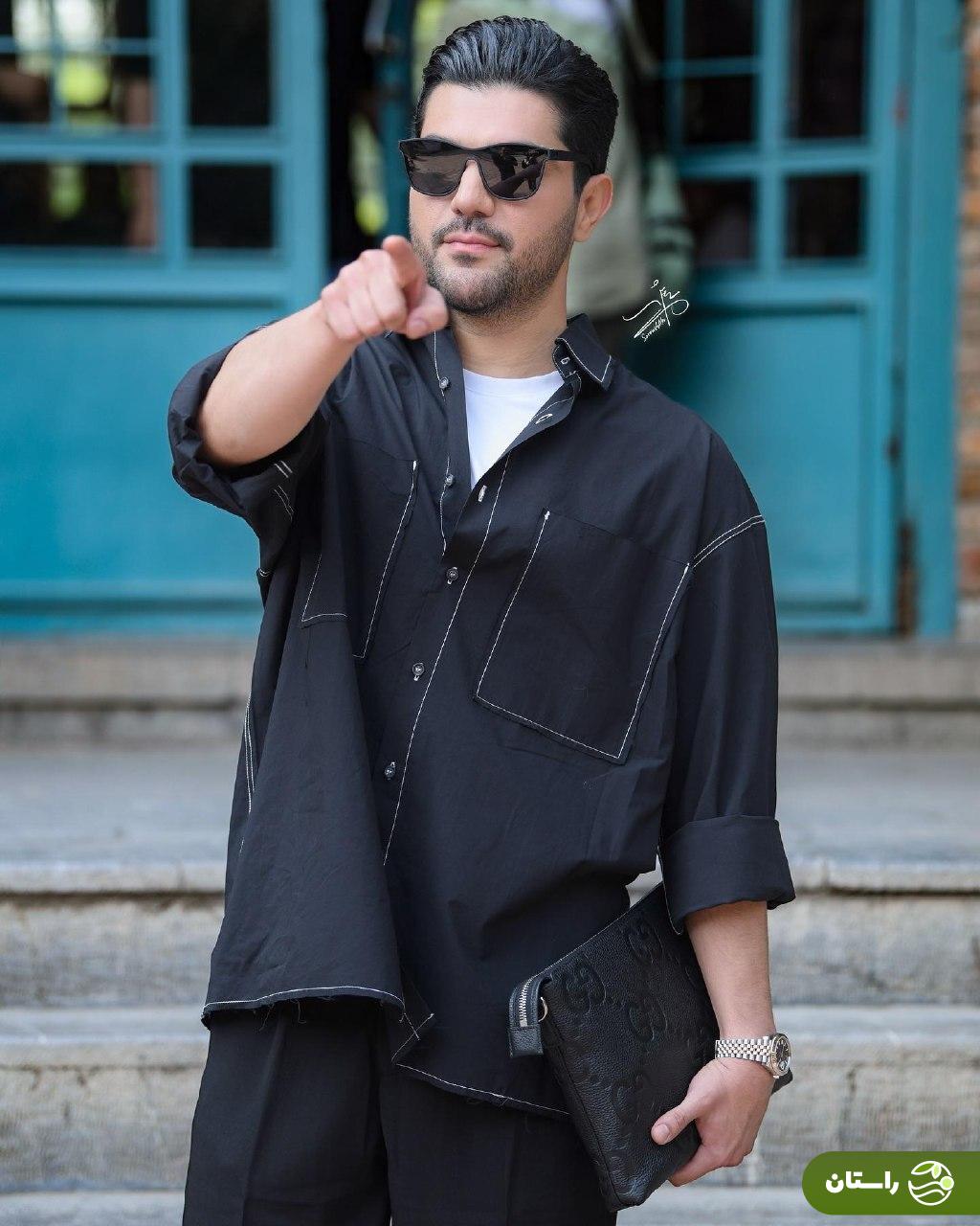 تصاویر | استایل جذاب سینا مهراد و خواهرش صبا سهیلی در یک نمایشگاه