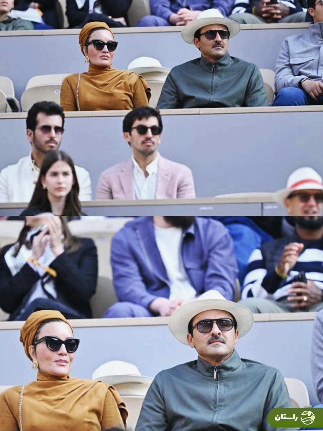 تصاویر | حضور امیر قطر و مادر ۶۵ ساله‌اش در فینال رولن گاروس سوژه شد