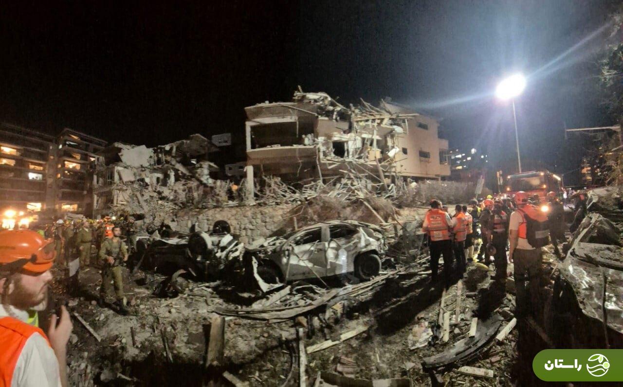 تصاویر | پاسخ سخت ایران به حمله اسرائیل؛ تخریب و  ویرانی در تلاویو