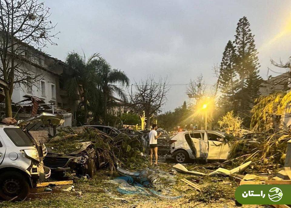 تصاویر | پاسخ سخت ایران به حمله اسرائیل؛ تخریب و  ویرانی در تلاویو