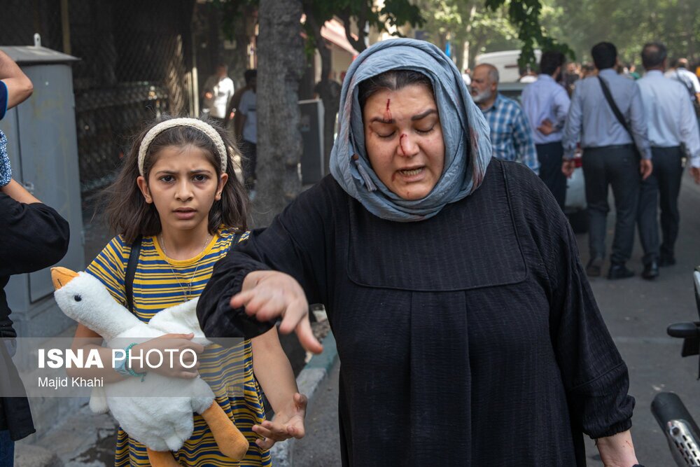 تصاویر‌ | زخمی شدن گودکان و غیرنظامیان در حمله اسرائیل به تهران