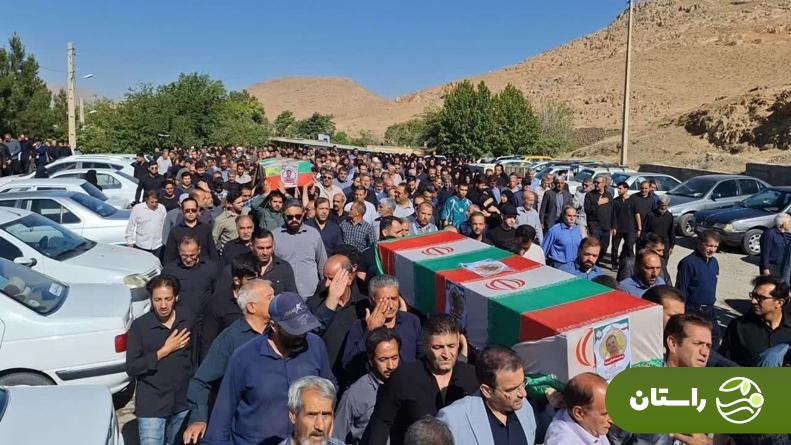 عکس‌ | تشییع پیکر صابر اکبری، شهید هندبالیست در‌ کنگاور