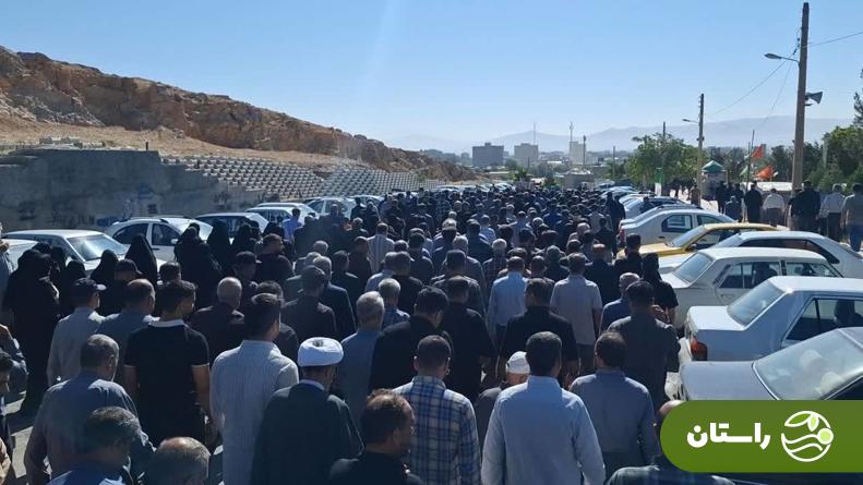 عکس‌ | تشییع پیکر صابر اکبری، شهید هندبالیست در‌ کنگاور