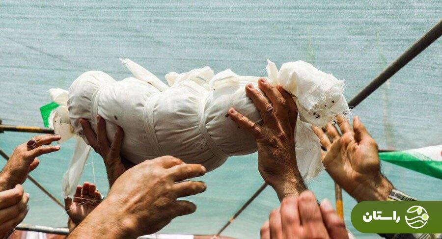 تصاویر مراسم تشییع پیکر شهید ۲ ماهه رایان قاسمیان