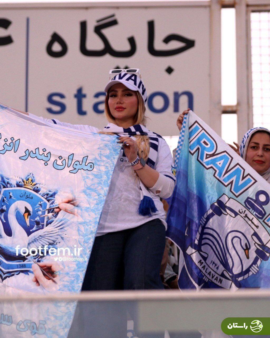 عکسی از حضور یک هوادار زن ملوان در سیرجان وایرال شد عکسی از حضور یک هوادار زن ملوان در سیرجان وایرال شد