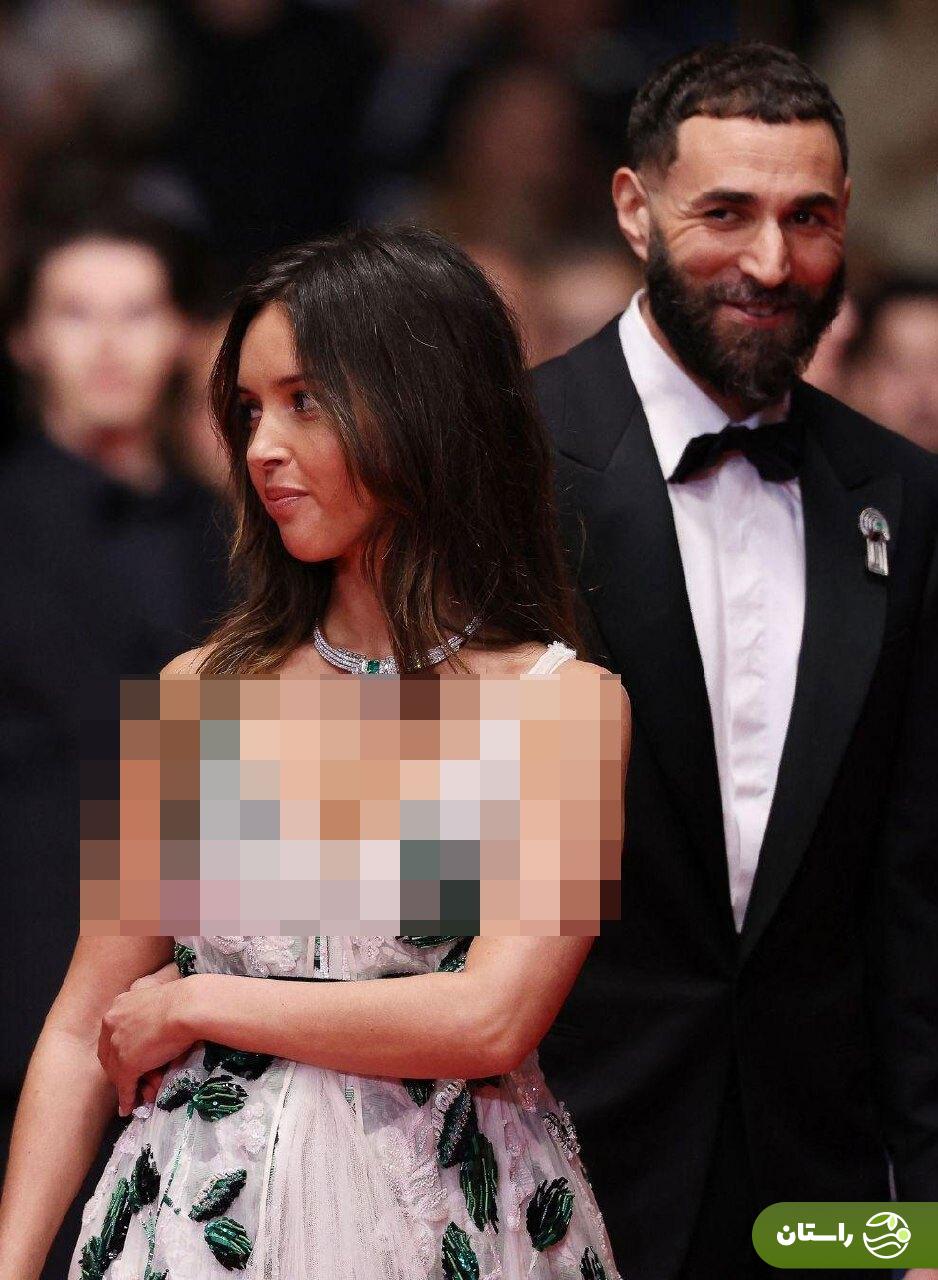 تصاویر | کریم بن‌زما و نامزدش لینا خودری روی فرش قرمز جشنواره کن 2025