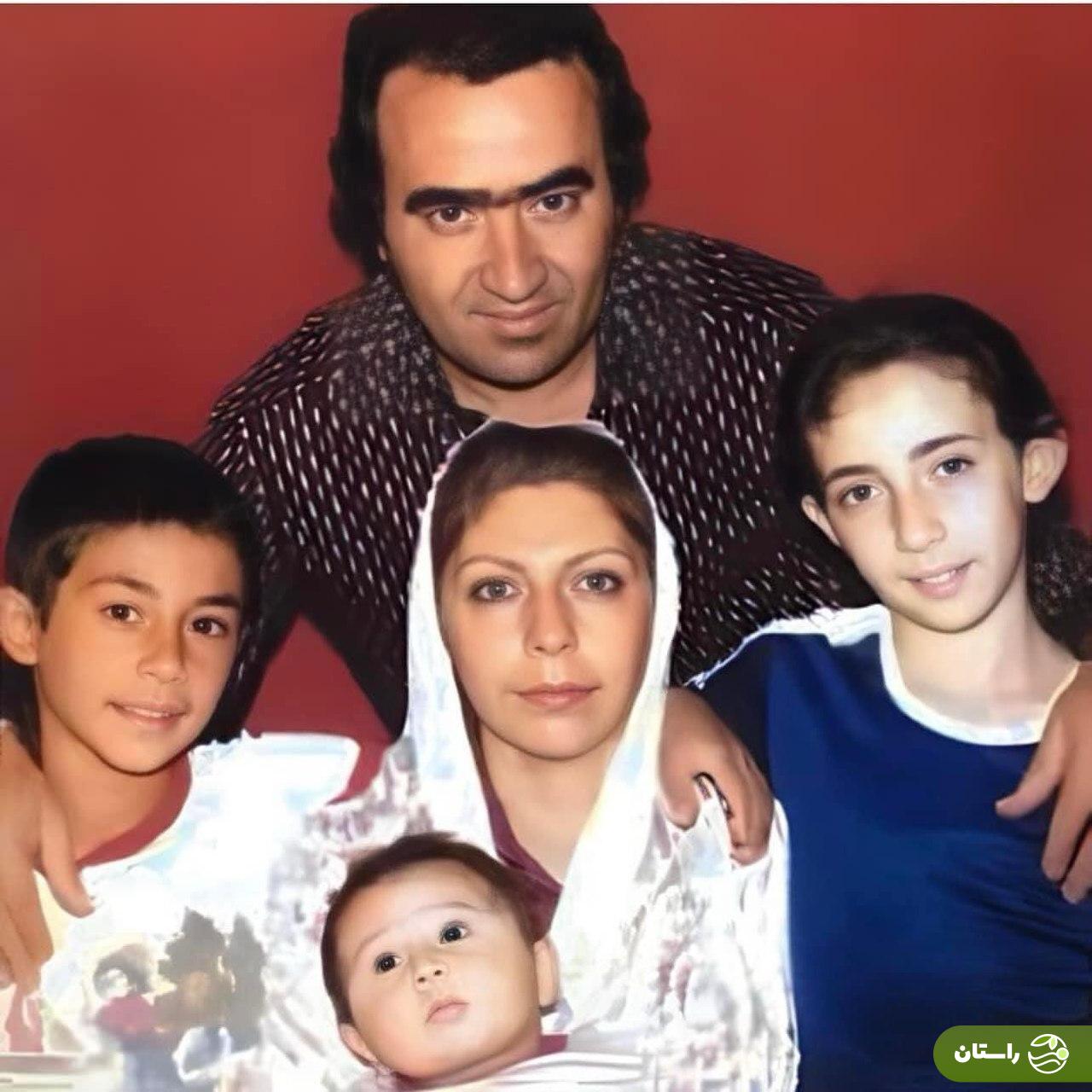 عکس | تونل زمان؛ ثریا قاسمی، در کنار همسر و فرزندانش؛ ۴۰ سال پیش