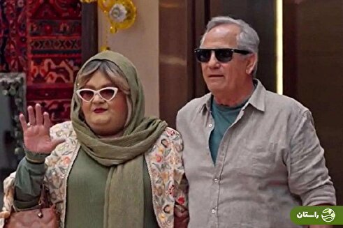 عکس | اکبر عبدی در اتاق گریم جوکر در نقش همسر مجید مظفری